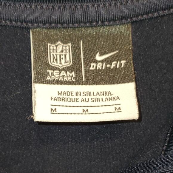 Nike Dri-Fit NFL Team Apparel Seahawks 1/2 Zip Long Sleeve Size Medium - Picture 4 of 7